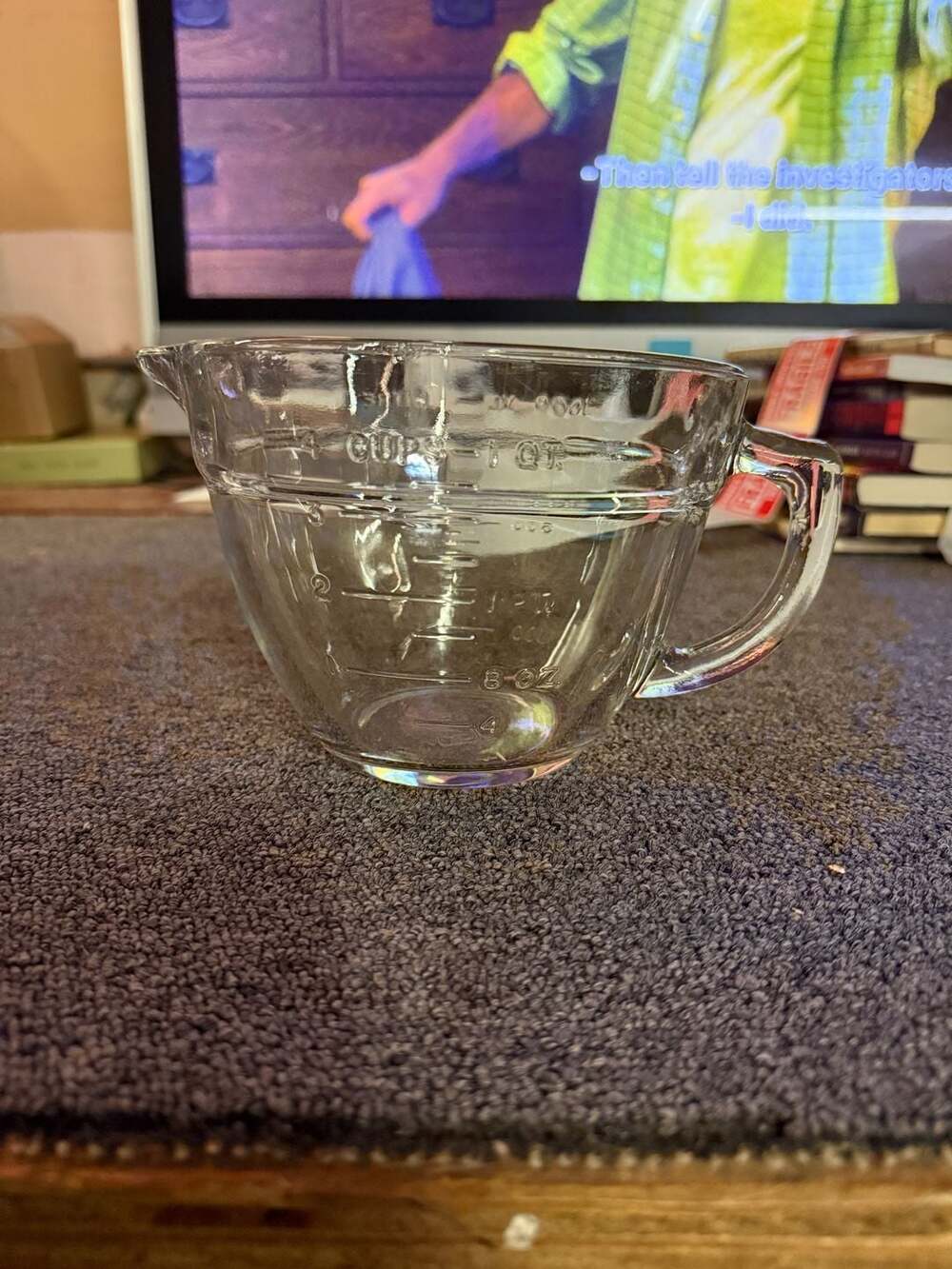 Anchor Hocking 4 Cups 1 Qt Glass Measuring Cup Batter Bowl